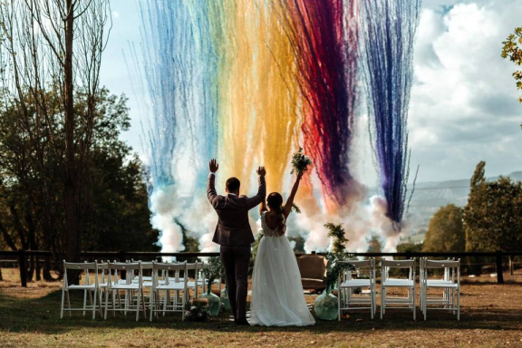 Humo aereo Humo aereo bodas León